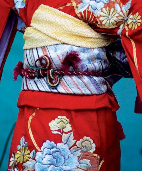 japanese kimono close up